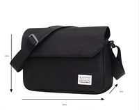 Chine usine vente unisexe grande capacité Nylon sac à bandoulière Simple décontracté léger sac de messager avec style de mode