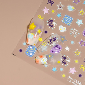 Varias pegatinas <span class=keywords><strong>de</strong></span> <span class=keywords><strong>uñas</strong></span> en relieve 3D con más <span class=keywords><strong>de</strong></span> 100 estilos, flores, mariposas, lazos, diseño marino, autoadhesivas, accesorios para decoración <span class=keywords><strong>de</strong></span> <span class=keywords><strong>uñas</strong></span> - Product Image 6