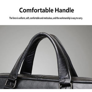 Maletín <span class=keywords><strong>de</strong></span> Cuero Genuino para Hombre, Bolso <span class=keywords><strong>de</strong></span> Negocios para Oficina, Portátil, Impermeable, para <span class=keywords><strong>Abogados</strong></span>, Venta al Por Mayor - Product Image 2