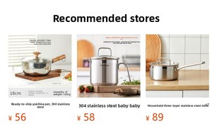 Ensemble de casseroles et poêles en acier inoxydable tri-couches, compatibles induction et gaz, pour cuisine, OEM - Product Image 6