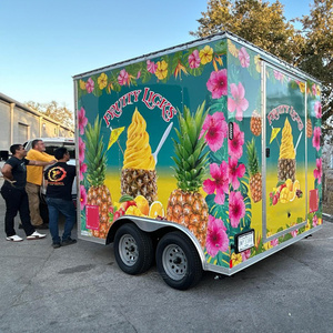 VIN DOT Approved Square Trailer Stainless Steel Body Complete Crepe Kitchen For Pancake Maker Fast Business Food Truck - Product Image 5