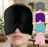 CHANGBEI Bonnet de thérapie par le froid en gel flexible, masque réutilisable pour soulager les migraines et les maux de tête, pour la réduction des tensions
