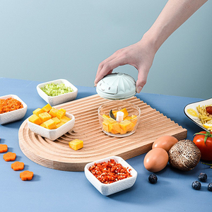 Cortador Manual Multifuncional <span class=keywords><strong>con</strong></span> Cordón para Cocina, Picador Rápido de Ajo, Carne y Verduras - Product Image 6