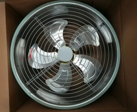 Ventilateurs de circulation d'air axiaux électriques à roulement à billes, à pales en alliage d'aluminium, de type suspendu, pour serres industrielles