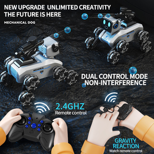 Nueva llegada truco <span class=keywords><strong>Robot</strong></span> perro programable RC juguete electrónico mascota con control de voz regalo de plástico duradero para niños - Product Image 5