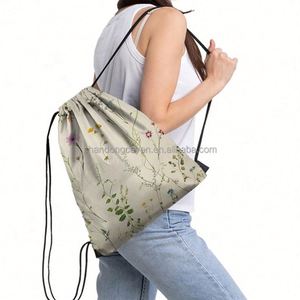 Custom Nylon & Polyester <b>Drawstring</b> <b>Backpack</b> for Sports for Football with Any Design & Logo Printing for Promotions - Product Image 5