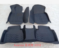 4X4Hot pressé nouveau Design Pvc cuir deux rangées tapis de sol de voiture haute qualité tapis de voiture spéciaux pour Toyota Hilux 2016-2022