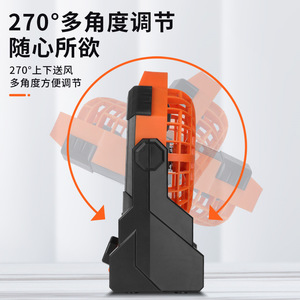 Ventilateur de camping extérieur rechargeable par USB avec lumière LED, autonomie de 6 à 8 heures, portable pour la maison et les voyages - Product Image 4