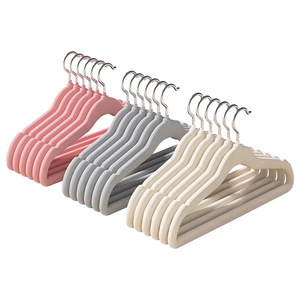 Perchas para Ropa de Niños, Antideslizantes, Sin Marcas, de 0 a 18 Años, Tipo Gancho Universal, Rectangulares, de Terciopelo - Product Image 5