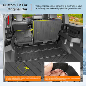 Tapis de dossier arrière Tapis de sol protecteur de seuil de porte 2e rangée <span class=keywords><strong>sous</strong></span> <span class=keywords><strong>le</strong></span> tapis pour 2025 Toyota 4Runner TPE - Product Image 3