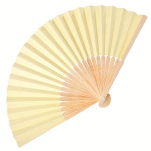 Éventail Pliant Personnalisé en Bambou, Peint à la Main, Style DIY, 21*38cm, Disponible en 33cm, Motif Fleur d'Amour, Vente en Gros - Product Image 2