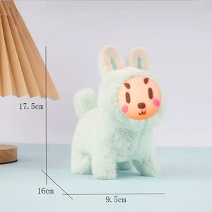 Mainan hewan elektrik, silikon kartun mewah populer Flash wajah berlari dan menyanyi - Product Image 2