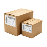Boîte en carton ondulé, carton d'expédition kraft, boîte d'emballage pliable, impression de logo, recyclable pour l'e-commerce, l'envoi postal et le stockage