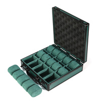 Boîte de rangement pour montres en aluminium à 15 emplacements, boîte de collection de montres, organisateur portable pour montres, valise pour collectionneur de montres, cadeau