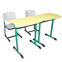 Ensemble chaise et table de formation en plastique confortable au design moderne pour lycée, bureau ergonomique optimal, pas cher