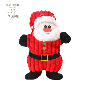 Nuova Serie Natalizia di Giocattoli in Peluche per Cani, Resistenti ai Morsi, Ecologici, con Effetti Sonori, Alleviano la Noia - Product Image 1