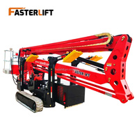 Mini nacelle élévatrice sur chenilles tout-terrain Fasterlift 8m 10m 12m 230kg, fabrication chinoise
