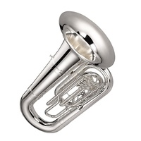 SEASOUND OEM Tuba Lapisan Emas 3 Piston Instrumen Marching dengan Kunci BB JYTU0754 Trumpet