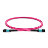 Kabel Patch Fiber MPO RJ45 12 Serat Female 400G 200G 100G 40G OM4 50 125 Multimode Data Center Ethernet Trunk 6C-MTP-1