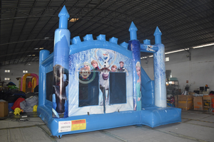 Juguetes Inflables de <span class=keywords><strong>Frozen</strong></span> para Niños, <span class=keywords><strong>Castillo</strong></span> Inflable Comercial con Tobogán, Zona de Juegos Inflable - Product Image 2