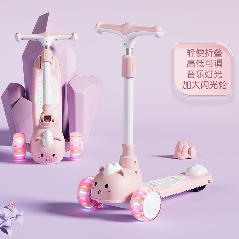 Jolie roue Hummer rose avec musique et lumières