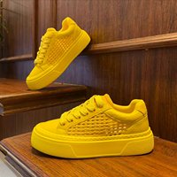 Chaussures plateforme en cuir microfibre à lacets pour hommes, tendance mode estivale, respirantes, confortables, augmentant la taille
