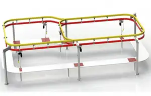 1000 kg 2 टन ओवरहेड क्रेन प्रणाली लचीला बीम मोनोरेल मुक्त खड़े प्रकाश पुल क्रेन हल्के वजन कार्य केंद्र क्रेन