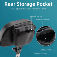 Support lombaire central INMT pour conducteur de moto Can-Am Spyder RT SE6 SM6 SE – Accessoire de remplacement pour siège conducteur