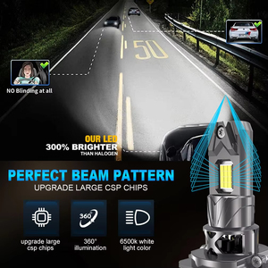 Luci LED H7 ad Alta Potenza per Fari Anteriori <span class=keywords><strong>Auto</strong></span> 12V 24V Dimensioni 1:1 Super Luminose Plug and Play 6500K - Product Image 6