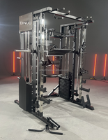 Machine d'entraînement musculaire semi-commerciale Dinuo avec presse à jambes, rack à squats et machine Smith, montants de 2 mm d'épaisseur