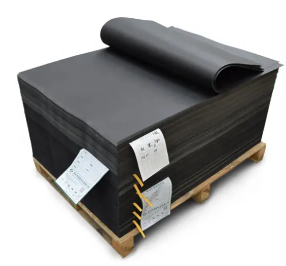 Hard Hot Sale 230gsm Gift Packing Paper 1mm Black Cardboard Paper Sheets Size