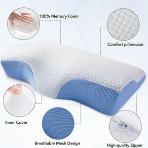 Bantal Tidur Ergonomis Adjustable Butterfly Memory Foam Orthopedic <span class=keywords><strong>Cervical</strong></span> untuk Meredakan Nyeri - Product Image 2