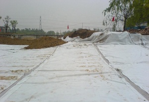 <span class=keywords><strong>Géotextile</strong></span> non tissé en fibre de polyester 150-300g utilisé pour les projets de conservation des eaux usées et les pistes d'aéroport - Product Image 4