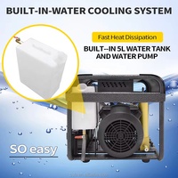 TUXING High Pressure Auto Stop Electric 4500psi 300bar Fan Cooling Tire Inflation LCD Screen Double-cylinder PCP Air Compressor