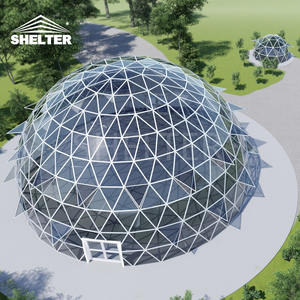 Projet de dôme d'abri en <span class=keywords><strong>Espagne</strong></span> dôme en aluminium résistant d'événement de cadre grand dôme en verre de 30m pour la pièce d'exposition - Product Image 2