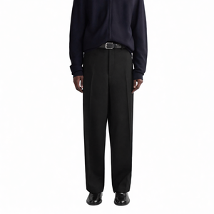 <span class=keywords><strong>Pantaloni</strong></span> Casual da <span class=keywords><strong>Uomo</strong></span> a Gamba Larga, Eleganti, in Lana Plissettata, Stile Baggy, da Ufficio, Dritti, Vintage, Vestibilità Rilassata, di Lusso - Product Image 1