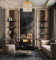 Nouveau or décor à la maison luxe cylindrique luxe classique éclairage cristal Villa artistique lustre luxe cristal plafonnier