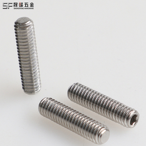 Tornillo de fijación de punta plana de acero inoxidable DIN913, tornillo de fijación de punta plana hexagonal de acero inoxidable M1.6 M2 M3 M4 M5 M6 M8 M10 M12 <span class=keywords><strong>M20</strong></span> - Product Image 3