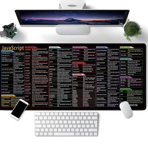 Alfombrilla de Ratón Grande con Guía de <span class=keywords><strong>JavaScript</strong></span> para Programadores y Desarrolladores Web, Alfombrilla de Escritorio Extendida con Base de Goma Antideslizante - Product Image 1