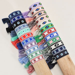 Pulsera de Estilo Bohemio con Logotipo Personalizado, Tejida a Mano, Bordada, con Borla Ajustable, Moderna <span class=keywords><strong>y</strong></span> a la Moda - Product Image 3