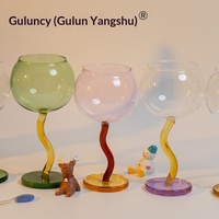 Mug à bulles au design original, tasse en verre borosilicate à pied de couleur unie, poignée élégante, cadeau sophistiqué, résistant aux hautes températures
