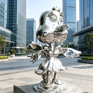 Sculpture d'art en acier inoxydable K05, statue personnalisée d'usine, décoration artistique moderne minimaliste DK ART DECOR FURNITURE pour - Product Image 5