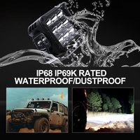 Projecteur LED Cube de Haute Qualité 27W à Faisceau Concentré, Étanche IP68 IP69K pour Véhicules Tout-Terrain 4x4