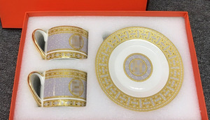 Restaurant Ceramic Gold Tea <b>Cup</b> <b>Sets</b> Luxury Bone China Coffee <b>Cup</b> with Saucer - Product Image 6