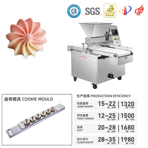 Machine automatique à grande vitesse pour la formation de pâtisseries, de biscuits, de feuilletés au beurre, de gâteaux en feuille, avec contrôle de remplissage programmable, pour usage en <span class=keywords><strong>boulangerie</strong></span> - Product Image 5