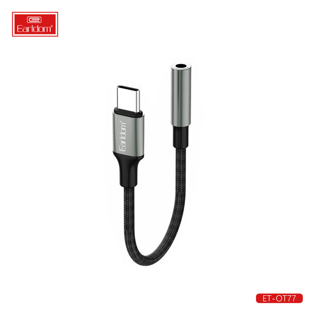Eardom OTG Type-C to AUX Port AC Output OTP Protection Cable for Car Stereo Mobile Phone Headphone Music Headset Speaker