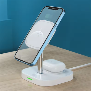 Caricatore Wireless Magnetico 2 in 1 per iPhone 16 15 14 13 12 Pro Series, Base di Ricarica Wireless, Caricatore Mag, Auricolari - Product Image 3