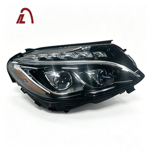 ไฟหน้า LED คุณภาพสูงจากสหรัฐอเมริกาสำหรับรถยนต์ C-Class W205 C180 C200 C250 C300 ปี 2016 รุ่น High-end เลนส์คู่ 12V ไฟหน้ารถยนต์เวอร์ชั่นอเมริกา - Product Image 2