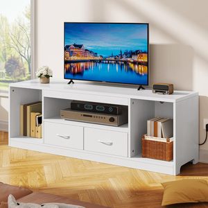 Mobili da soggiorno-Mobile <span class=keywords><strong>TV</strong></span> a 3 porte regolabile a 2 porte con centro di intrattenimento per pannello in legno <span class=keywords><strong>TV</strong></span> - Product Image 6
