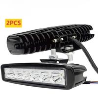 Barre d'éclairage de travail à LED Support en acier inoxydable 18W 4000 Lumens 6500K IP68 Étanche 24V Offroad 4x4 Trucks Jeeps Engineering